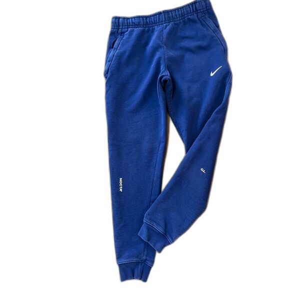 Nike NOCTA Drake Cardinal Stock Sweatpants Blue Fleece Joggers Men’s Size S. - Picture 2 of 8